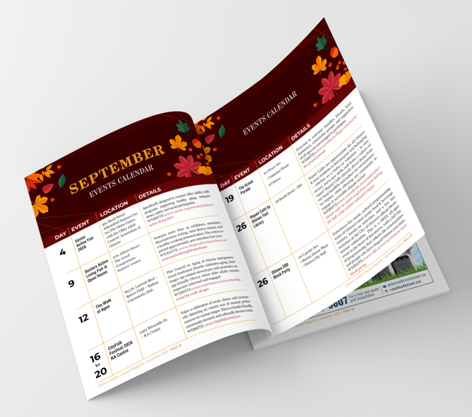 September Events Calendar — Golden Lifestyle Magazine