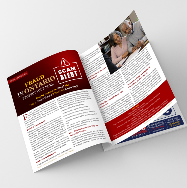 Fraud in Ontario — Protect Your Home, Golden Lifestyle Magazine