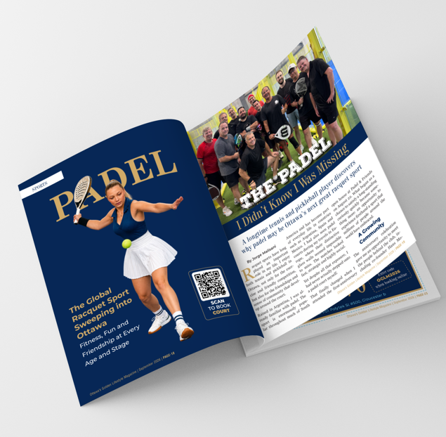 Padel — The Global Racquet Sport Sweeping into Ottawa, featured in Golden Lifestyle Magazine